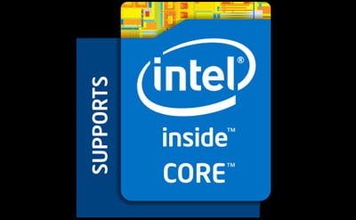 Logo of Intel Core inside   